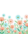 Spring Meadow Floral Pattern Rug