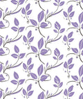 Purple Floral Vine Delicate Pattern Rug
