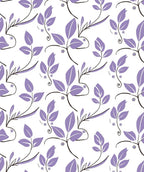 Purple Floral Vine Delicate Pattern Rug