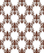 Elegant Floral Damask Pattern Rug