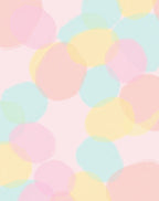 Pastel Bubble Pattern Design Rug