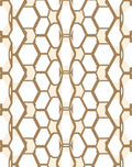 Geometric Honeycomb Structure Pattern Rug