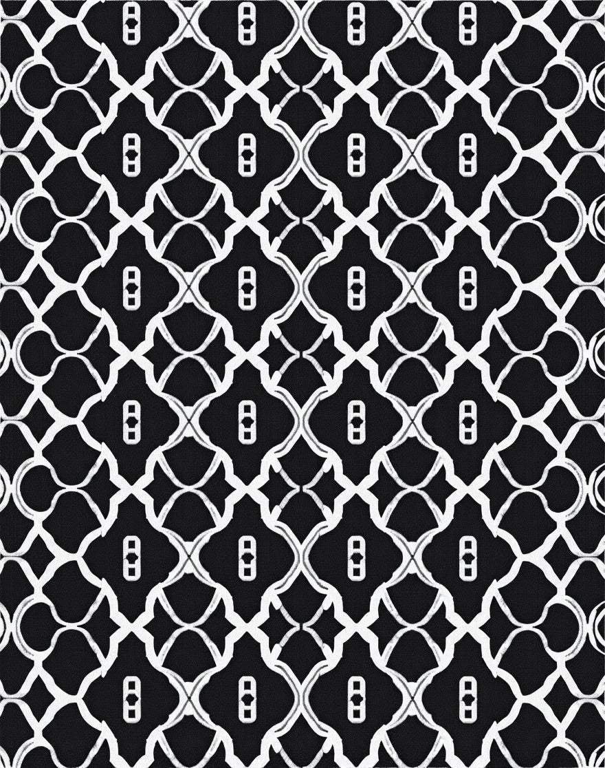 Monochromatic Lattice Pattern Rug