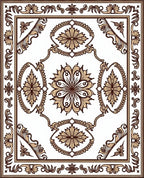 Elaborate Floral Center Medallion Rug