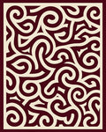 Intricate Swirl Pattern Rug