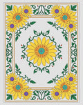 Yellow Floral Garden Border Rug