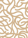 Modern Swirling Beige Abstract Pattern Rug