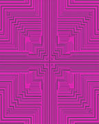 Bold Geometric Maze Pattern Rug