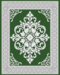 Ornate Floral Damask Accent Pattern Rug