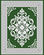 Ornate Floral Damask Accent Pattern Rug