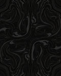 Dark Abstract Swirl Pattern Rug