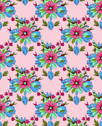 Vibrant Floral Bouquet Pattern Rug