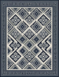Classic Diamond Geometric Pattern Rug