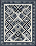 Classic Diamond Geometric Pattern Rug