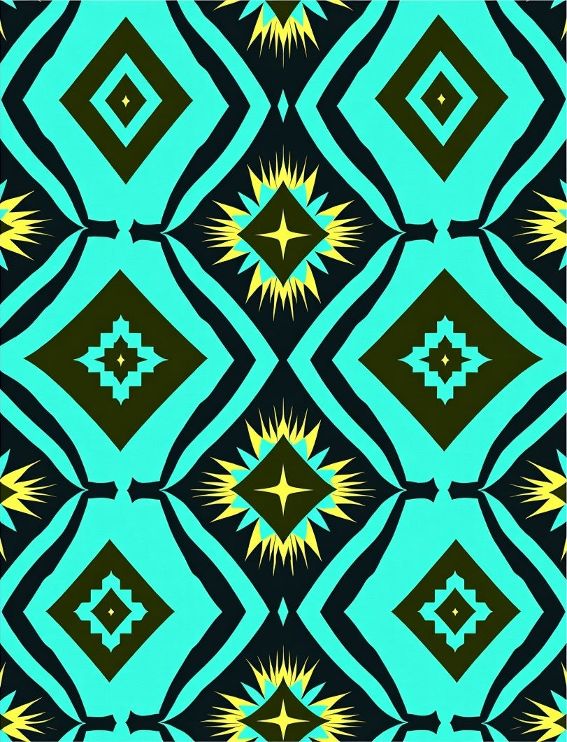 Bold Diamond Tribal Pattern Rug