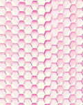 Sweet Pink Honeycomb Geometric Pattern Rug