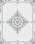 Classic Mandala Outline Art Rug