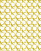 Golden Teacup Pattern Rug