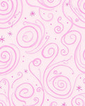 Sweet Swirls And Stars Pattern Rug