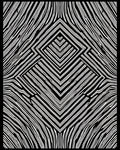 Abstract Striped Geometric Pattern Rug