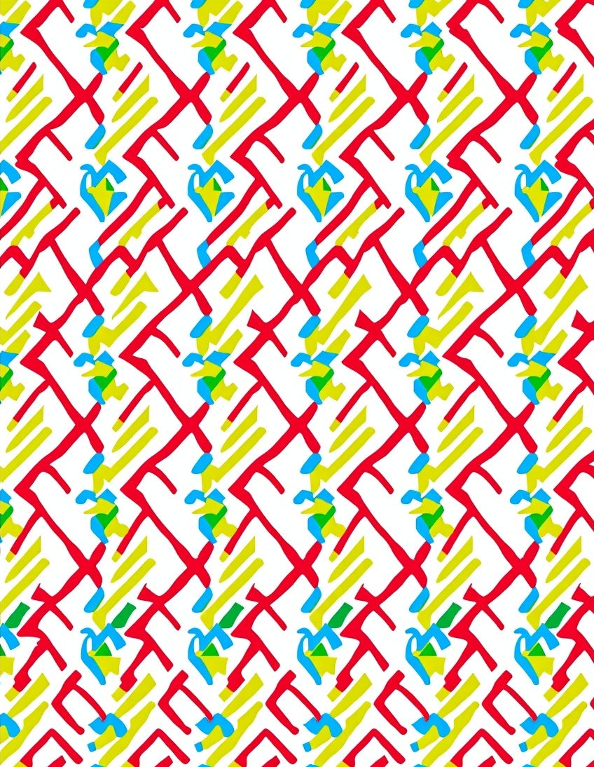 Bold Abstract Geometric Lines Rug