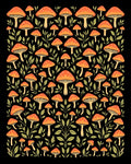 Mushroom Woodland Pattern Rug