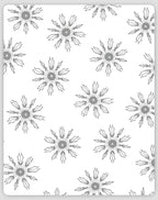 Gray Feathered Starburst Medallion Rug