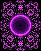 Ornate Pink Purple Mandala Pattern Rug