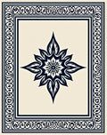 Intricate Starburst Decorative Pattern Rug