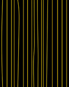 Black and Yellow Vertical Stripe Rug
