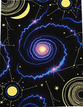 Cosmic Galaxy Swirl Celestial Rug