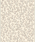 Delicate Vine Leaf Pattern Rug