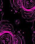Whimsical Pink Swirls Pattern Rug