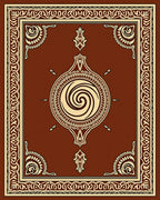 Ornate Swirl Central Medallion Rug