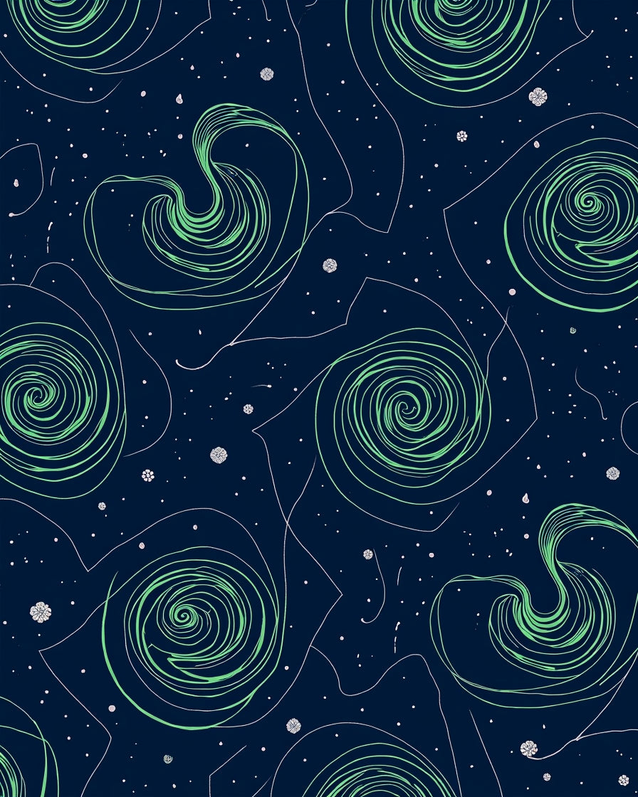 Swirl Galaxy Pattern Rug