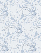 Abstract Floral Swirl Pattern Rug