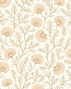 Vintage Botanical Branch Leaf Pattern Rug