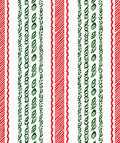 Striped Red Green Vertical Bands Rug
