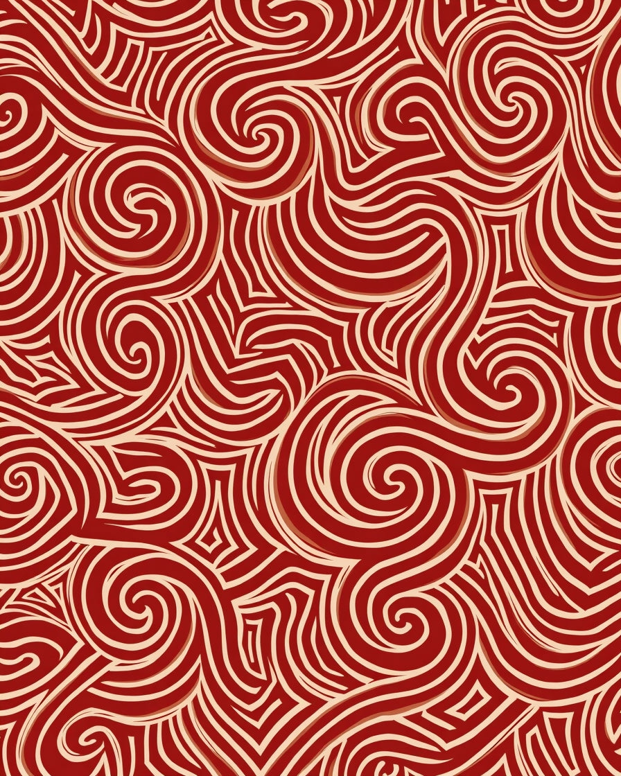 Bold Swirls With Light Accents Design Rug
