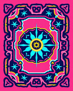 Bold Floral Sunburst Paisley Rug
