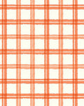 Orange Checked Pattern Rug