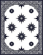 Vintage Floral Border Medallion Design Rug