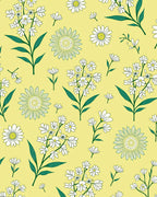 Whimsical Daisy Garden Pattern Rug