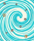 Swirl Shells Pattern Abstract Rug