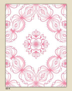 Pretty Pink Floral Mandala Design Rug