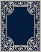 Classic Floral Scrollwork Design Rug
