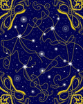 Celestial Swirls With Starburst Accents Rug