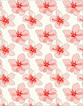 Delicate Pink Floral Pattern Rug