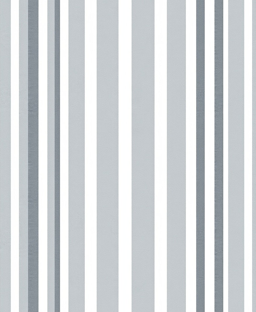 Modern Grey Stripe Pattern Rug