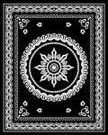 Monochromatic Floral Mandala Lace Rug